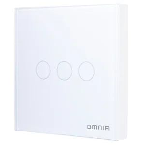 Apagador Inalámbrico SMART OMNIA RF 3 Vía Blanco-IOT012