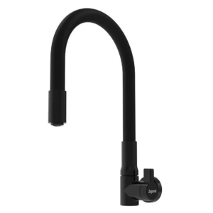GRIFO CUELLO ALTO FLEXIBLE DE ENCIMERA NEGRO - ZAGONEL - GRIFO013